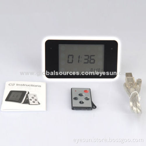 Touch Key and Remote Control Camera Clocks with 1,080P/Intelligent/Calendar